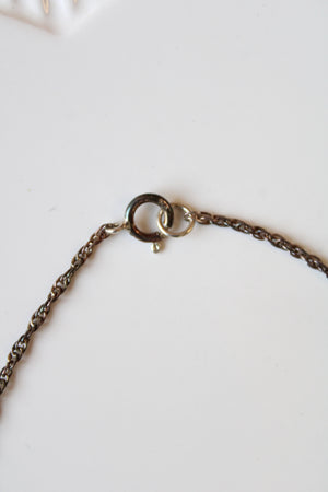 Sterling Silver Double Feather Pendant Necklace