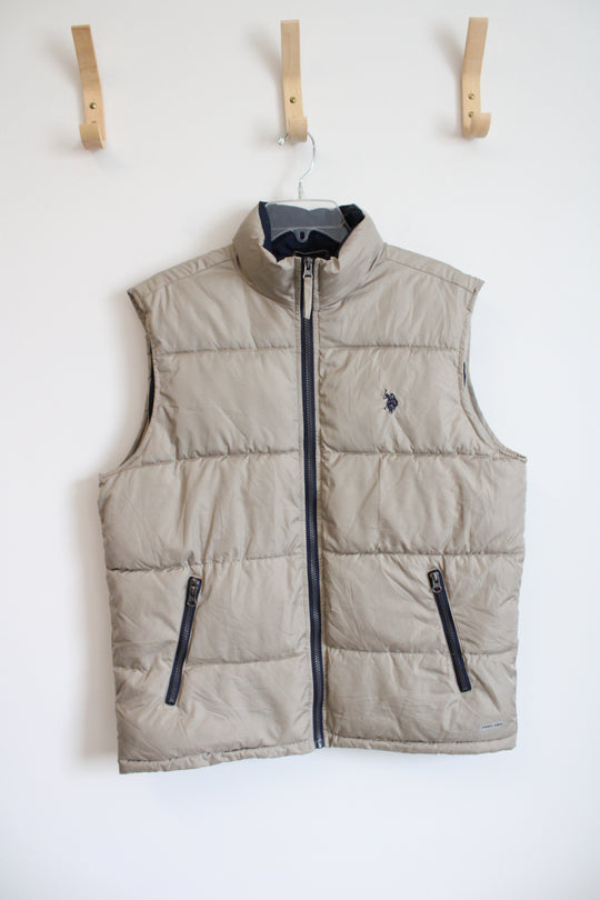 U.S. Polo Assn. Tan Puffer Vest | S