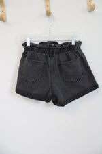 Forever 21 Distressed Cuffed Black Shorts | S