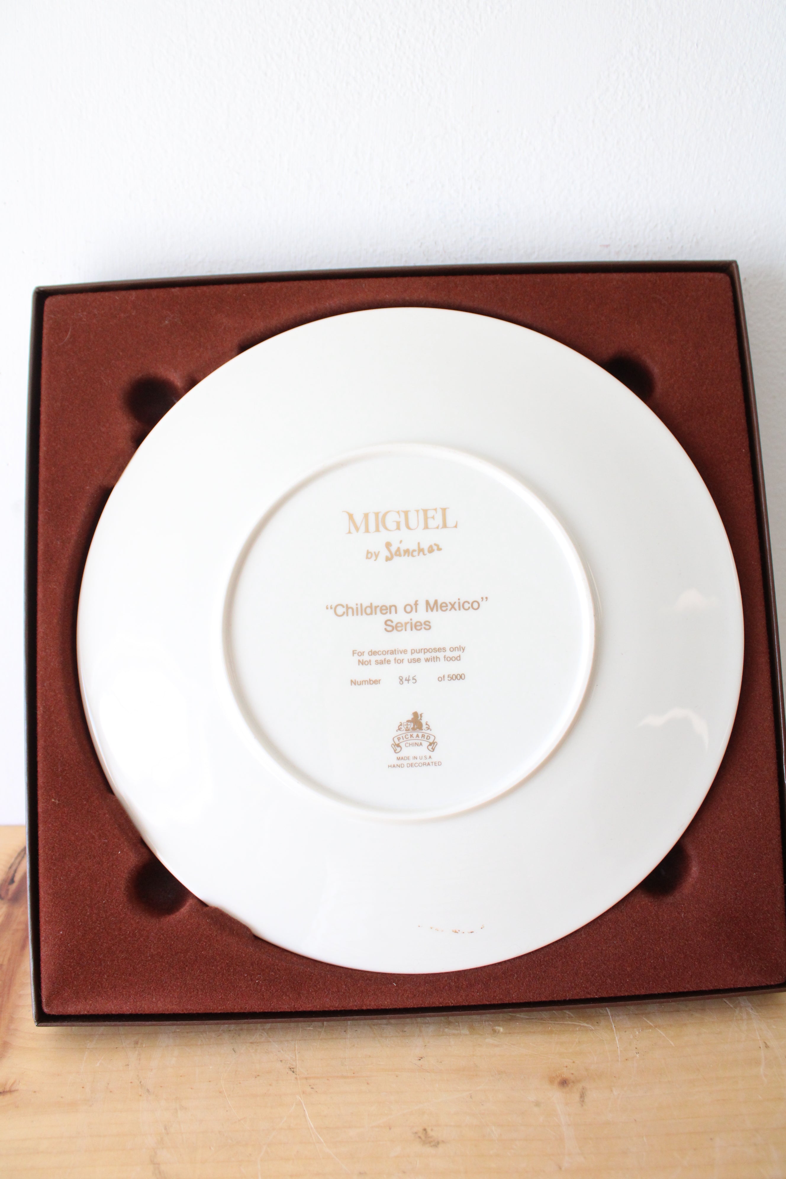 Pickard Children Of Mexico Miguel Decorative Plate
