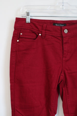 White House Black Market Red Slim Leg Pants | 2 Regular