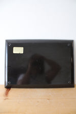 Vintage Couroc Inlaid Foreign Coins Black Tray