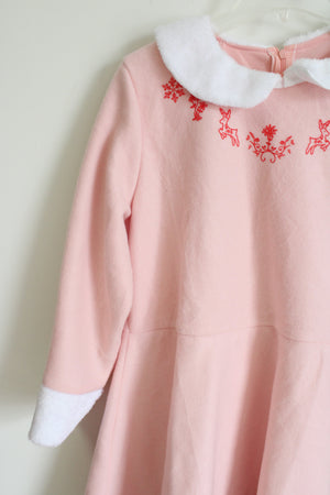 Pink Fleece Christmas Mrs. Claus Dress | L