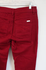 White House Black Market Red Slim Leg Pants | 2 Regular