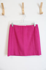 The Limited Fuchsia Wool Blend Mini Skirt | 0