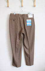 NEW Haggar Cool 18 Pro Classic Fit Brown Pants | 36X30