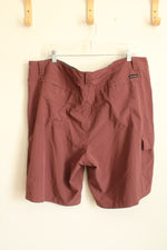 Columbia Maroon Lightweight Athletic Shorts | 42