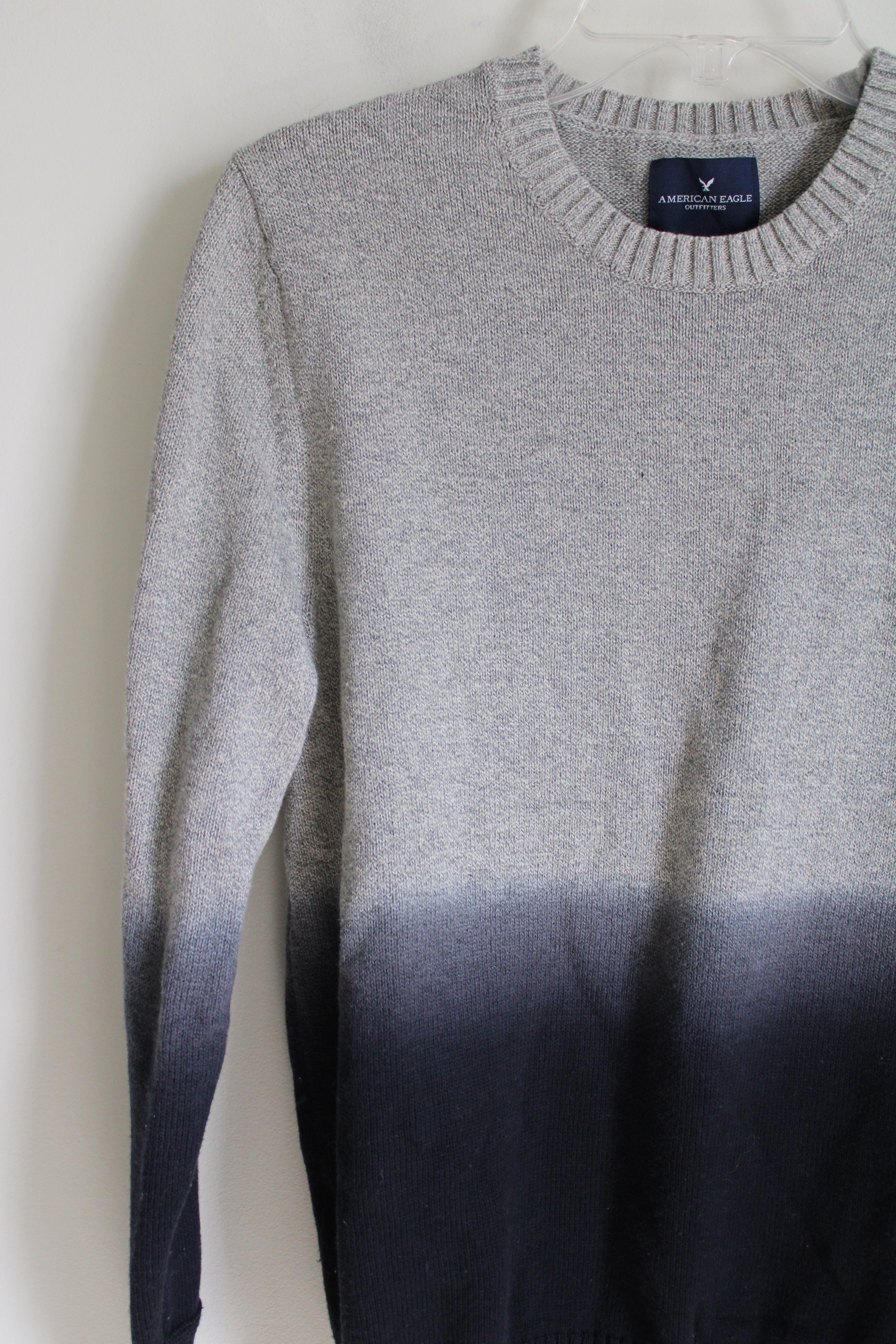 American Eagle Soft Gray Ombre Sweater | M