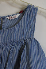 NEW So Blue Striped Cold Shoulder Top | M