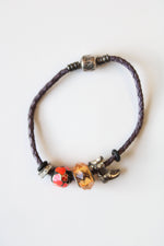 Pandora Cowgirl Boot Charm Rope Bracelet