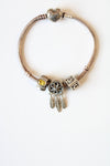 Pandora Sterling Silver Feather Charm Bracelet