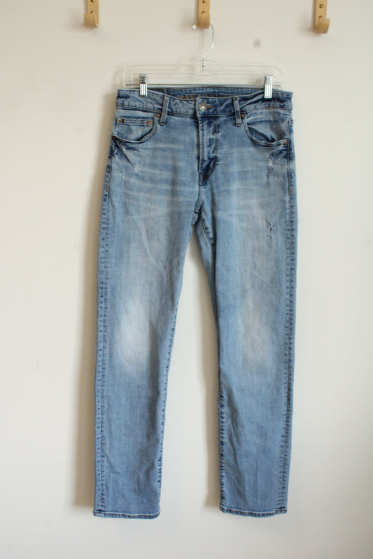 American Eagle Medium Wash Distress Faded Flex Jeans | 32x32