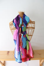 NEW Chico's Miraclesuit Brite Side Cover Up Sarong Scarf