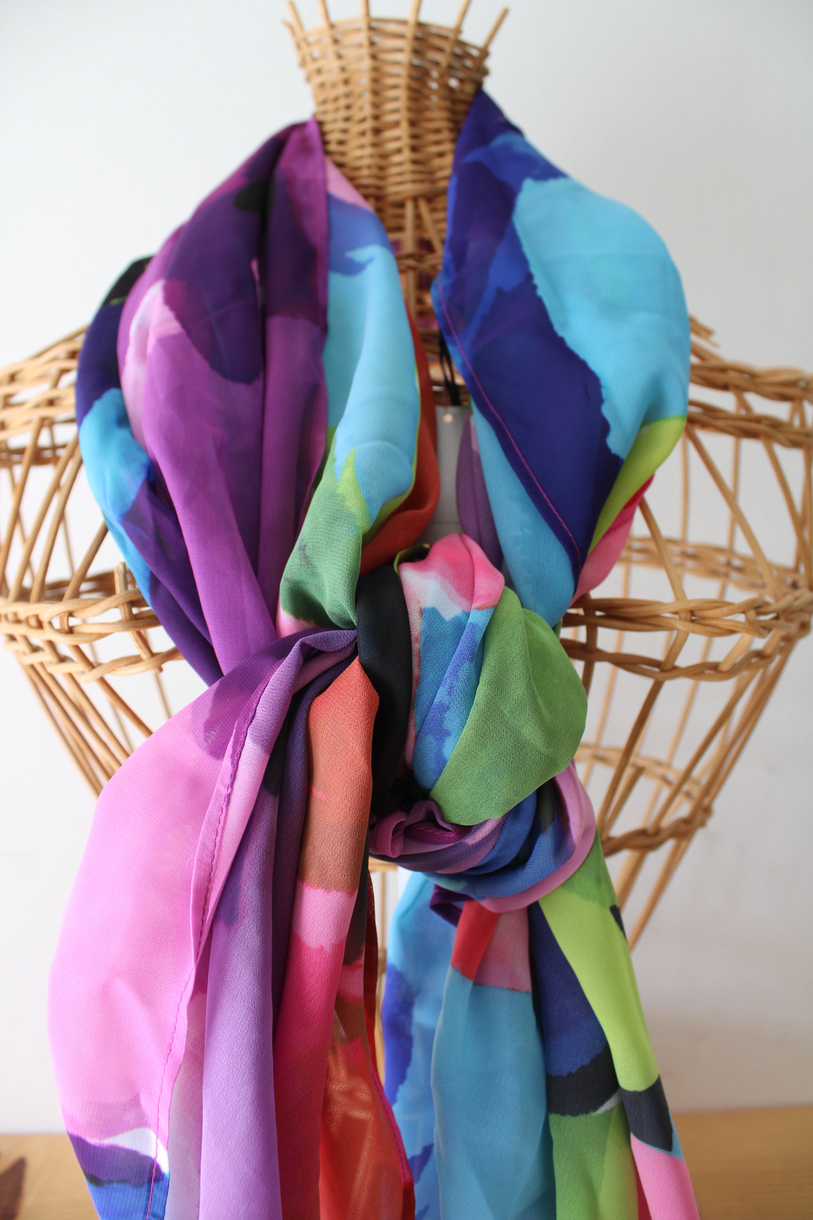 NEW Chico's Miraclesuit Brite Side Cover Up Sarong Scarf