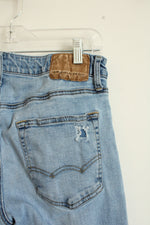 American Eagle Medium Wash Distress Faded Flex Jeans | 32/32