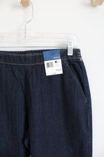 NEW Basic Editions Elastic Waist Jeans | S