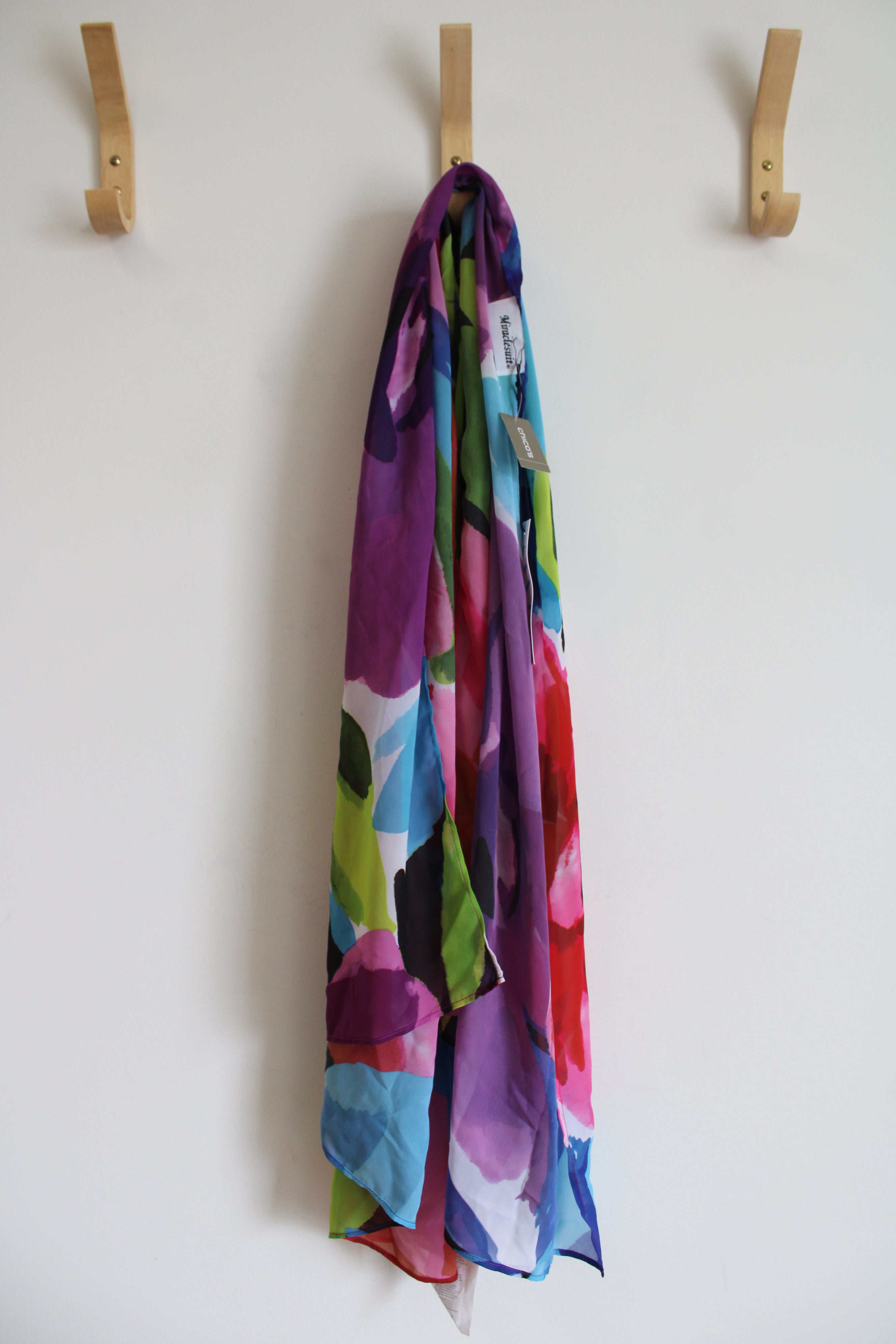 NEW Chico's Miraclesuit Brite Side Cover Up Sarong Scarf