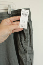 New Abercrombie and Fitch Gray Lightweight Drawstring Pant | XL