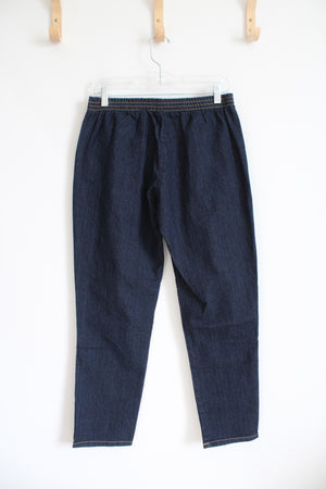NEW Basic Editions Elastic Waist Jeans | S