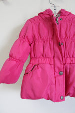 Pink Fleece Lined Puffer Winter Coat | 18 MO