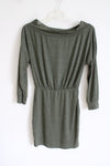 Shien Olive Green Long Sleeved Dress | M