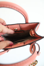 Michael Kors Extra-Small Mercer Pink Shopper Pebble Leather Bag