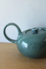 Russel Wright Steubenville Seafoam Blue Pottery Teapot