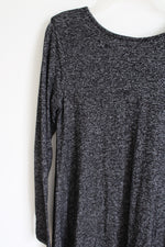 Old Navy Charcoal Gray Heathered Long Sleeved Dress | S