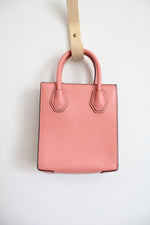 Michael Kors Extra-Small Mercer Pink Shopper Pebble Leather Bag