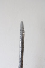 Silver Metal Etched Long Neck Goose Figurine