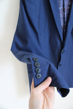 Adolfo Navy Blue Suit Jacket Blazer | 48
