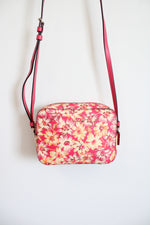 Coach Hot Pink Vintage Daisy Print Mini Crossbody Camera Bag