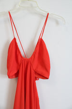 NEW BCBG Maxazria Alyce Orange Cut-Out High/Low Dress | XS