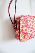 Coach Hot Pink Vintage Daisy Print Mini Crossbody Camera Bag