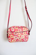 Coach Hot Pink Vintage Daisy Print Mini Crossbody Camera Bag