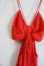 NEW BCBG Maxazria Alyce Orange Cut-Out High/Low Dress | XS