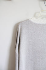 Judith March Sequined Turkey Cheers Cream Star Sweater | S