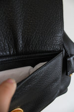 Brooks Brothers Black Leather Satchel