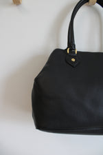 Brooks Brothers Black Leather Satchel