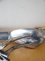 Aluminum Etched Peacock Figurine