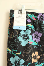 New Member's Mark Men's Floral Alligator Resort Swim Trunk | Large