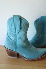 Idyllwind Miranda Lambert Turquoise Suede Ankle Cowboy Boot | Size 7