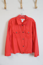 Coldwater Creek Orange Lightweight Jacket | M