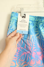 New Member's Mark Men's Floral Resort Swim Trunk | Large