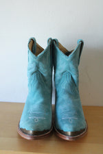Idyllwind Miranda Lambert Turquoise Suede Ankle Cowboy Boot | Size 7