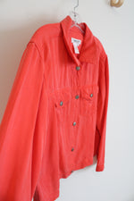 Coldwater Creek Orange Lightweight Jacket | M