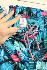 New Members Mark Blue with Flamingo Resort Swim Trunk | XXL