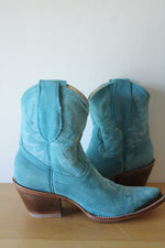 Idyllwind Miranda Lambert Turquoise Suede Ankle Cowboy Boot | Size 7