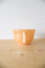 Fire-King Lustre Orange Teacup