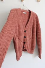 American Eagle Dusty Pink Knit Cardigan | XS
